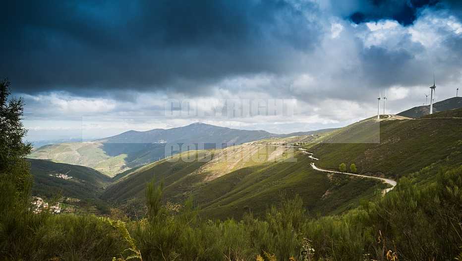 Serra da estrela, view from Lousa